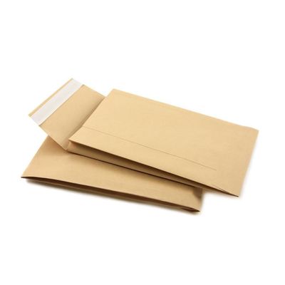 120 гг Kraft Paper Pocket Style Gusset Envelope для удобства экспресс-опаковки