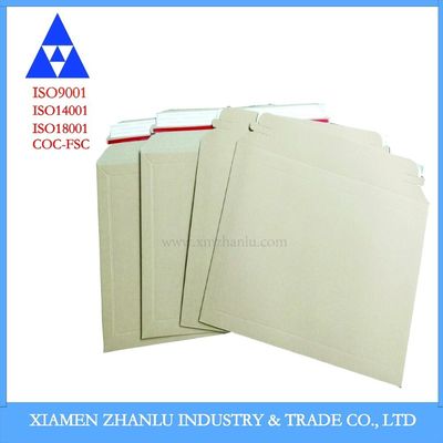 Bboard Envelope Book Mailer Brown Kraft Board для рынка белой облицованной карточки